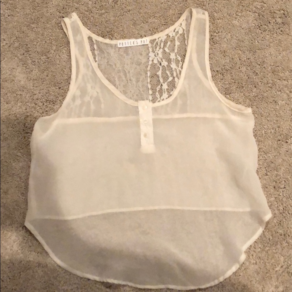 Sheer crop top